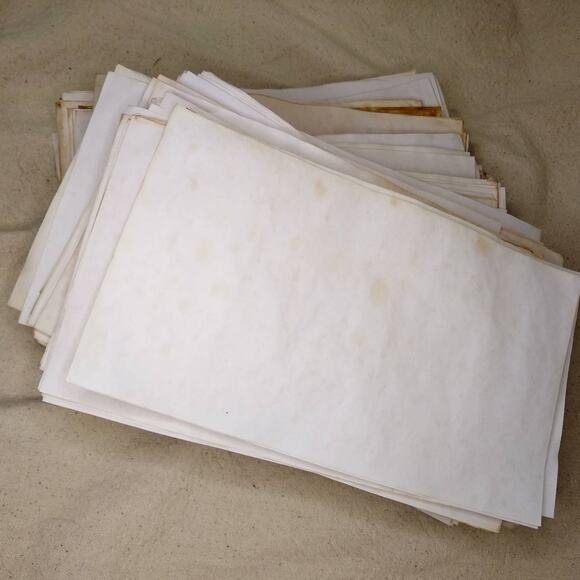 25 Tea Stained 5.5"x8.5" Dyed Papers, Hand Dyed Papers, Junk Journal Supply - Picture 2 of 4